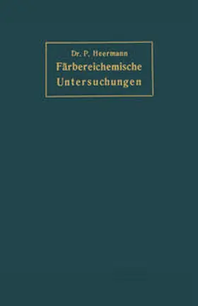 Heermann | Färbereichemische Untersuchungen | E-Book | www.sack.de