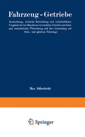 Süberkrüb | Fahrzeug-Getriebe | E-Book | www.sack.de
