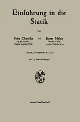 Chmelka / Melan |  Einführung in die Statik | eBook | Sack Fachmedien
