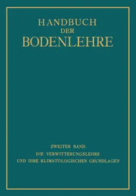 Blanck / Knoch / Rehorst |  Die Verwitterungslehre und ihre Klimatologischen Grundlagen | eBook | Sack Fachmedien