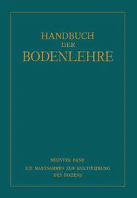 Fischer / Freckmann / Hager |  Die Massnahmen zur Kultivierung des Bodens | eBook | Sack Fachmedien