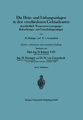Hottinger / Gonzenbach | Die Heiz- und Lüftungsanlagen in den verschiedenen Gebäudearten | E-Book | www.sack.de