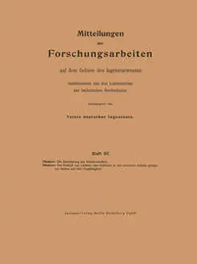 Pfleiderer |  Die Berechnung der Scheibenkolben. Der Einfluß von Löchern oder Schlitzen in der neutralen Schicht gebogener Balken auf ihre Tragfähigkeit | eBook | Sack Fachmedien