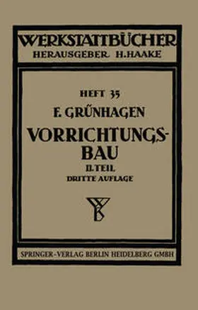 Grünhagen |  Der Vorrichtungsbau | eBook | Sack Fachmedien