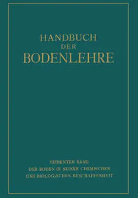 Blanck / Hager / Hoffmann | Der Boden in Seiner Chemischen und Biologischen Beschaffenheit | E-Book | www.sack.de
