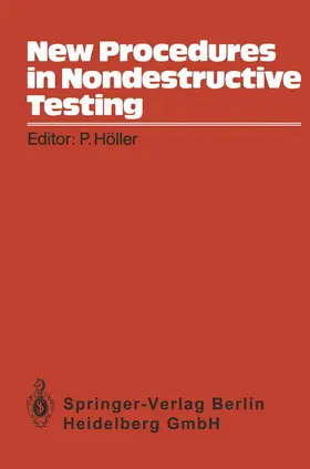 Höller |  New Procedures in Nondestructive Testing | Buch |  Sack Fachmedien