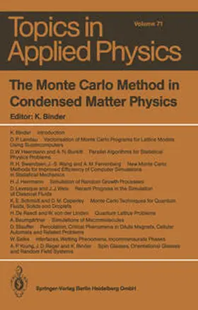 Binder |  The Monte Carlo Method in Condensed Matter Physics | eBook | Sack Fachmedien