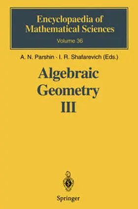 Parshin / Shafarevich | Algebraic Geometry III | E-Book | sack.de