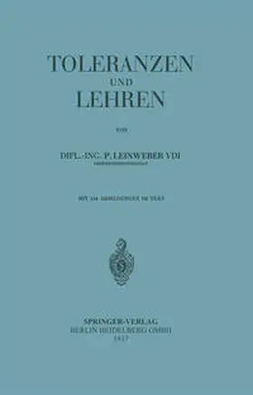 Leinweber |  Toleranzen und Lehren | eBook | Sack Fachmedien
