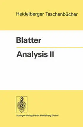 Blatter |  Analysis 2 | eBook | Sack Fachmedien
