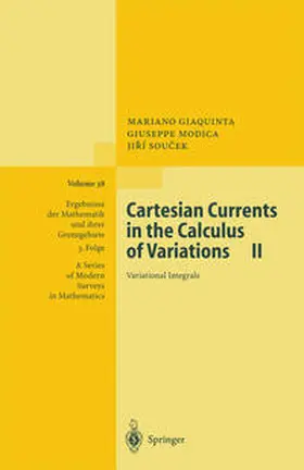 Giaquinta / Modica / Soucek |  Cartesian Currents in the Calculus of Variations II | eBook | Sack Fachmedien
