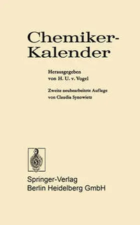 Vogel |  Chemiker-Kalender | eBook | Sack Fachmedien