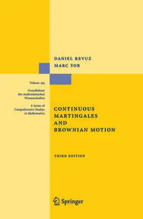 Revuz / Yor |  Continuous Martingales and Brownian Motion | eBook | Sack Fachmedien