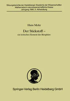 Mohr |  Der Stickstoff | eBook | Sack Fachmedien