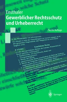 Ensthaler |  Gewerblicher Rechtsschutz und Urheberrecht | eBook | Sack Fachmedien