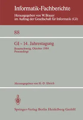 Ehrich |  GI — 14. Jahrestagung | eBook | Sack Fachmedien