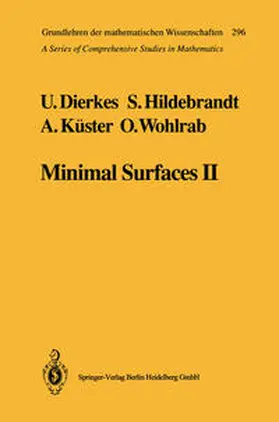 Dierkes / Hildebrandt / Küster |  Minimal Surfaces II | eBook | Sack Fachmedien