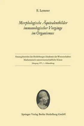 Letterer |  Morphologische Äquivalentbilder immunologischer Vorgänge im Organismus | eBook | Sack Fachmedien
