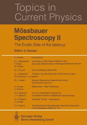 Gonser |  Mössbauer Spectroscopy II | Buch |  Sack Fachmedien