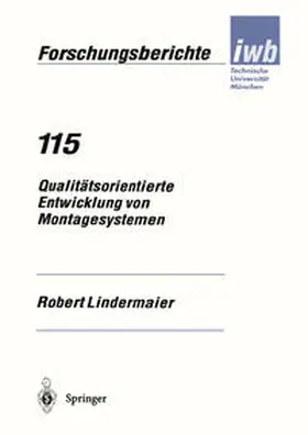 Lindermaier |  Qualitätsorientierte Entwicklung von Montagesystemen | eBook | Sack Fachmedien