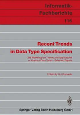 Kreowski |  Recent Trends in Data Type Specification | eBook | Sack Fachmedien