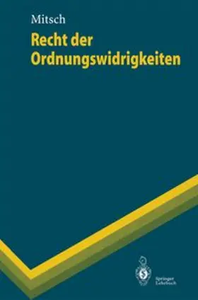 Mitsch |  Recht der Ordnungswidrigkeiten | eBook | Sack Fachmedien