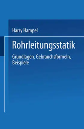 Hampel |  Rohrleitungsstatik | eBook | Sack Fachmedien