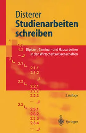 Disterer |  Studienarbeiten schreiben | eBook | Sack Fachmedien