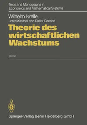 Krelle |  Theorie des wirtschaftlichen Wachstums | eBook | Sack Fachmedien