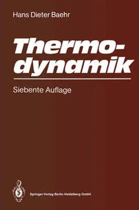 Baehr |  Thermodynamik | eBook | Sack Fachmedien