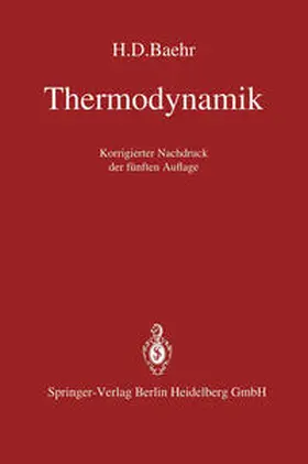 Baehr |  Thermodynamik | eBook | Sack Fachmedien