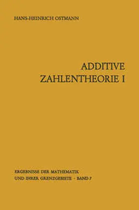 Ostmann | Additive Zahlentheorie | E-Book | www.sack.de