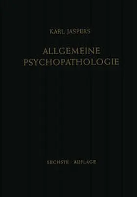 Jaspers |  Allgemeine Psychopathologie | eBook | Sack Fachmedien