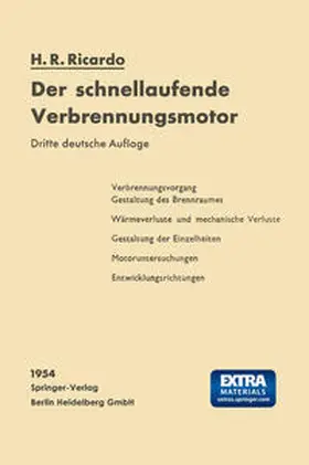 Ricardo |  Der schnellaufende Verbrennungsmotor | eBook | Sack Fachmedien