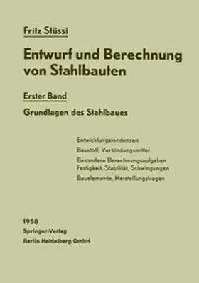 Stüssi |  Entwurf und Berechnung von Stahlbauten | eBook | Sack Fachmedien