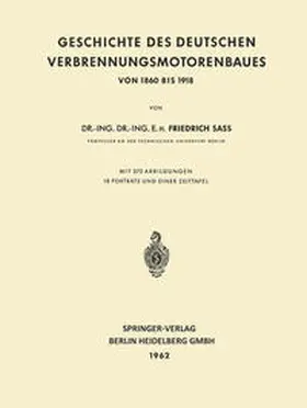 Sass |  Geschichte des Deutschen Verbrennungsmotorenbaues | eBook | Sack Fachmedien