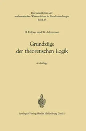 Hilbert / Ackermann |  Grundzüge der theoretischen Logik | eBook | Sack Fachmedien