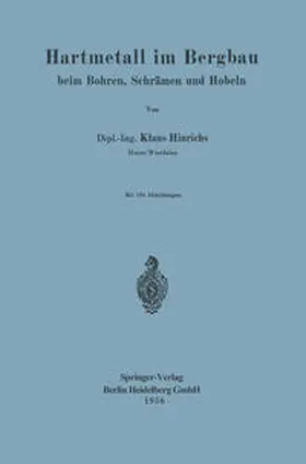 Hinrichs |  Hartmetall im Bergbau | eBook | Sack Fachmedien
