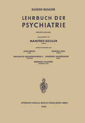 Bleuler |  Lehrbuch der Psychiatrie | eBook | Sack Fachmedien