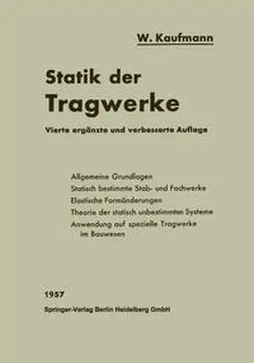 Kaufmann | Statik der Tragwerke | E-Book | www.sack.de