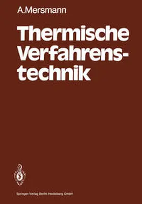 Mersmann |  Thermische Verfahrenstechnik | eBook | Sack Fachmedien