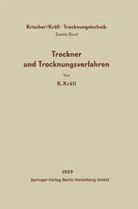 Kröll / Krischer |  Trockner und Trocknungsverfahren | eBook | Sack Fachmedien