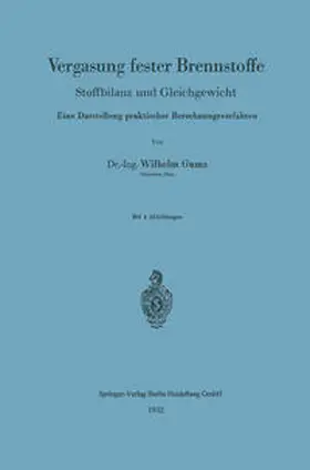 Gumz |  Vergasung fester Brennstoffe | eBook | Sack Fachmedien