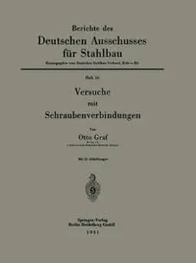 Graf |  Versuche mit Schraubenverbindungen | eBook | Sack Fachmedien