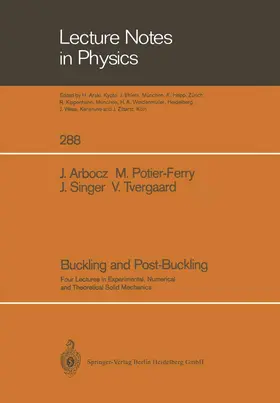 Arbocz / Potier-Ferry / Singer |  Buckling and Post-Buckling | Buch |  Sack Fachmedien