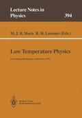 Lemmer / Hoch |  Low Temperature Physics | Buch |  Sack Fachmedien