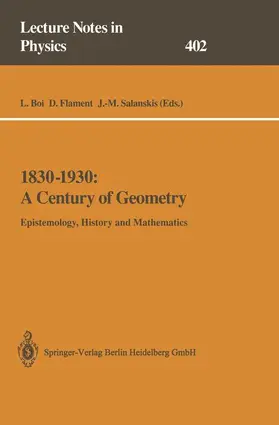 Boi / Salanskis / Flament |  1830-1930: A Century of Geometry | Buch |  Sack Fachmedien