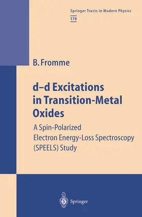 Fromme |  d-d Excitations in Transition-Metal Oxides | Buch |  Sack Fachmedien
