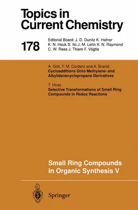 Meijere |  Small Ring Compounds in Organic Synthesis V | Buch |  Sack Fachmedien
