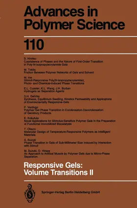 Dusek |  Responsive Gels: Volume Transitions II | Buch |  Sack Fachmedien